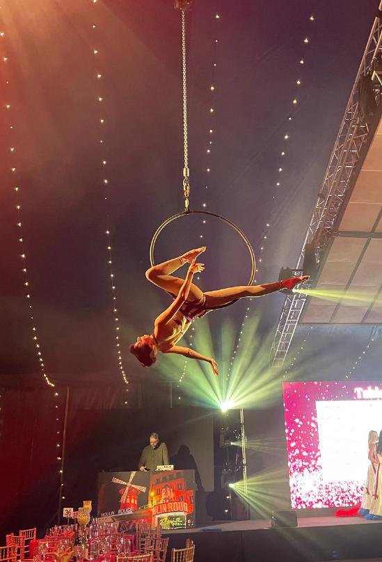 Cirque shared Christmas party at Bloomsbury Big Top, Russell Square — photograph 2