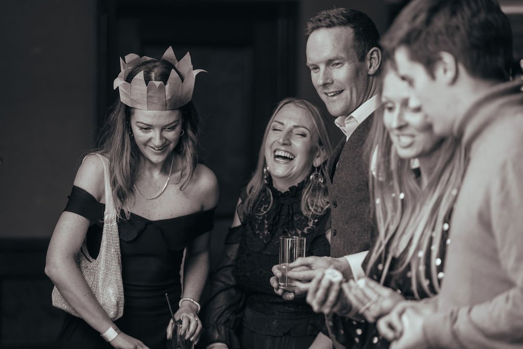 The Imposters: Come All Ye Faithful shared Christmas party at Central London four-star hotel (Victoria), Victoria — photograph 1